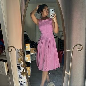 marc jacobs midi dress - pink/mauve size small